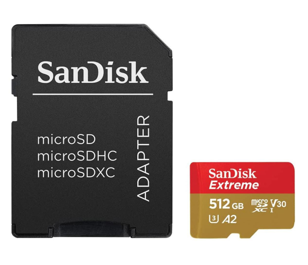 SANDISK Extreme microSD 512GB 190MB/s SDSQXAV-512G-GN6MA - 1058580 - zdjęcie 2